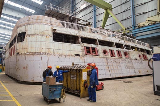 Staff at Meyer Werft